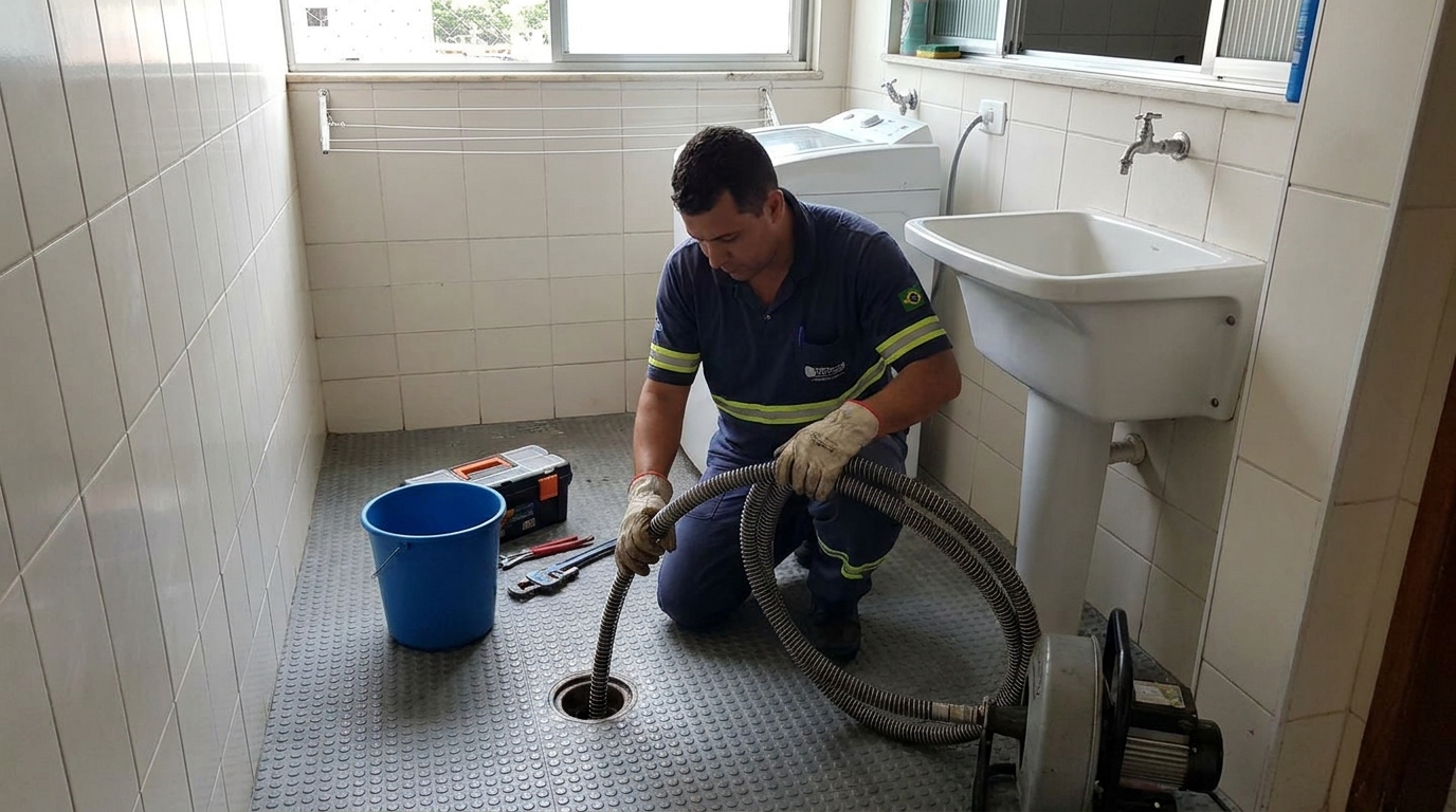 Desobstrução na Cozinha em Diadema‑SP